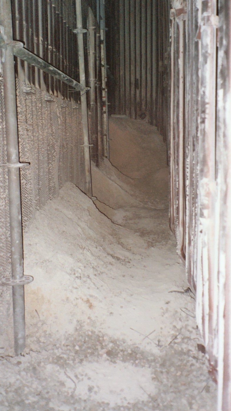 Pile of fly ash